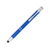 Купить Шариковая кнопочная ручка-стилус Moneta из анодированного алюминия, ярко-синий с нанесением логотипа