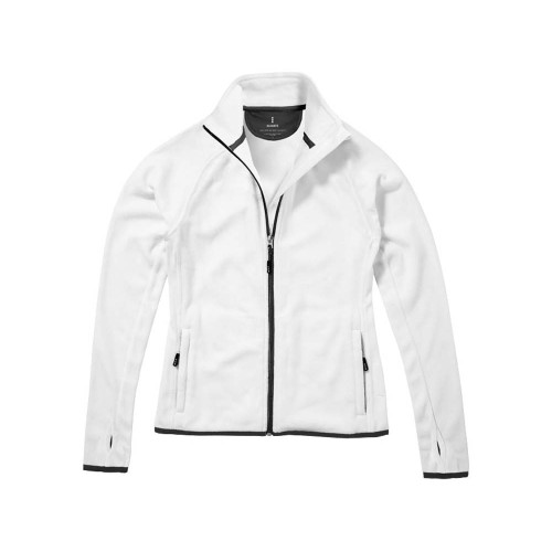 Купить Куртка флисовая Brossard женская, белый с нанесением логотипа