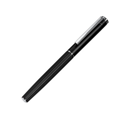 Купить Металлическая ручка-роллер с анодированным слоем Monarch, черная с нанесением логотипа