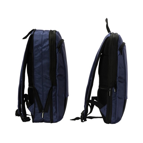 Купить Расширяющийся рюкзак Slimbag для ноутбука 15,6, синий с нанесением логотипа