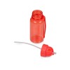 Купить Бутылка для воды со складной соломинкой Kidz 500 мл, красный с нанесением логотипа