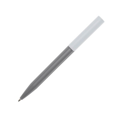 Купить Шариковая ручка Unix из переработанной пластмассы, синие чернила - Серый с нанесением логотипа