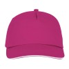 Купить Пятипанельная кепка-сендвич Styx, розовый с нанесением логотипа