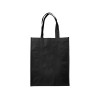 Купить Ламинированная сумка для покупок среднего размера, черный с нанесением логотипа