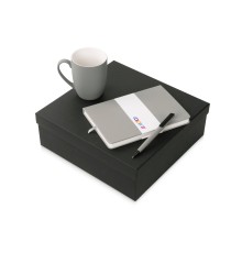 Подарочный набор c блокнотом C2, ручкой и кружкой, серый