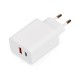 Купить Сетевое зарядное устройство c выходами USB-A и USB-C Recharger, 10 Вт, белый с нанесением логотипа