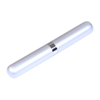 Купить Пенал G06 в виде тубы для ручки, серебро с нанесением логотипа