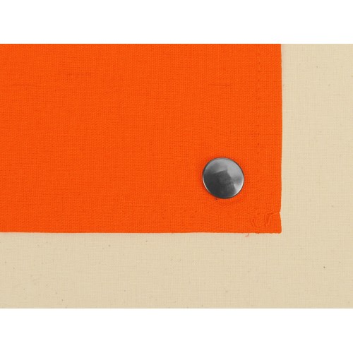 Купить Складная хлопковая сумка для шопинга Gross с карманом, оранжевый с нанесением логотипа