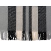 Купить Плед Liner с бахромой, 140*205 см., серый с черным с нанесением логотипа