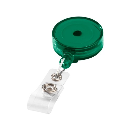Купить Держатель для бейджа или карты доступа Lech, зеленый с нанесением логотипа