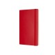 Купить Записная книжка Moleskine Classic Soft (нелинованный), Large (13х21см), красный с нанесением логотипа