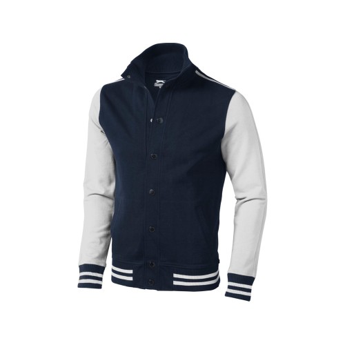 Купить Толстовка Varsity, темно-синий/натуральный белый с нанесением логотипа