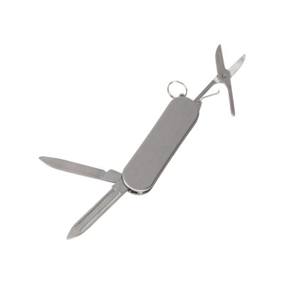 Купить Мультитул-складной нож 3-в-1, металлик с нанесением логотипа