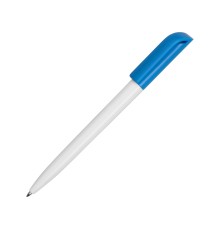 Ручка пластиковая шариковая Миллениум Color CLP, белый/голубой