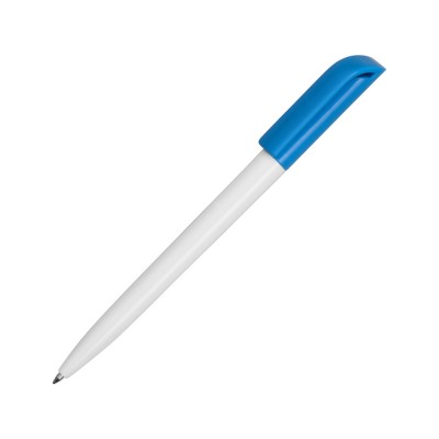 Купить Ручка пластиковая шариковая Миллениум Color CLP, белый/голубой с нанесением