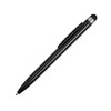 Купить Ручка-стилус металлическая шариковая Poke, черный с нанесением логотипа