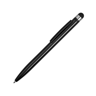 Купить Ручка-стилус металлическая шариковая Poke, черный с нанесением