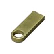 Купить USB 2.0-флешка на 4 Гб с мини чипом и круглым отверстием, золотистый с нанесением логотипа