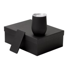 Подарочный набор с термокружкой и повербанком С1, 5000 mAh, черный
