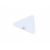 Купить USB-флешка на 32 Гб в виде пластиковой карточки треугольной формы, белый с нанесением логотипа