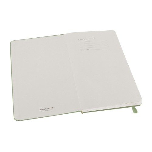 Купить Записная книжка Moleskine Classic (в линейку) в твердой обложке, Large (13х21см), фисташковый с нанесением логотипа