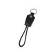 Купить Кабель-брелок USB-Lightning Pelle, черный с нанесением логотипа