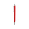 Купить Ручка металлическая шариковая трехгранная Riddle, красный/серебристый с нанесением логотипа