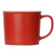 Купить Матовая кружка Nancy 360 мл цветная снаружи, белая внутри, красный с нанесением логотипа