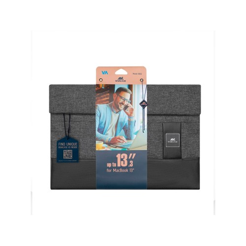 Купить RIVACASE 8802 black melange чехол для MacBook Pro/MacBook Air 13 / 12 с нанесением логотипа
