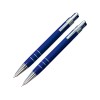 Купить Набор Эльба: ручка шариковая, механический карандаш в футляре синий с нанесением логотипа