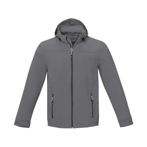 Купить Куртка софтшел Langley мужская, steel grey с нанесением логотипа