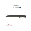 Купить Ручка металлическая шариковая Sorento, 1,0мм, синие чернила, черный с нанесением логотипа