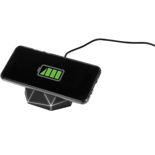 Купить Док-станция Geo Dock с быстрой беспроводной зарядкой, черный с белой подсветкой. XOOPAR (P) с нанесением логотипа Купить Док-станция Geo Dock с быстрой беспроводной зарядкой, черный с белой подсветкой. XOOPAR (P) с нанесением логотипа
