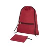 Купить Складной рюкзак со шнурком Coss, heather dark red с нанесением логотипа