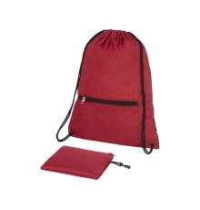 Складной рюкзак со шнурком Coss, heather dark red