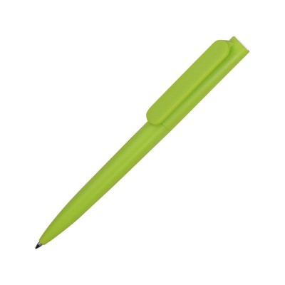 Купить Ручка пластиковая шариковая Umbo, зеленое яблоко/белый с нанесением логотипа
