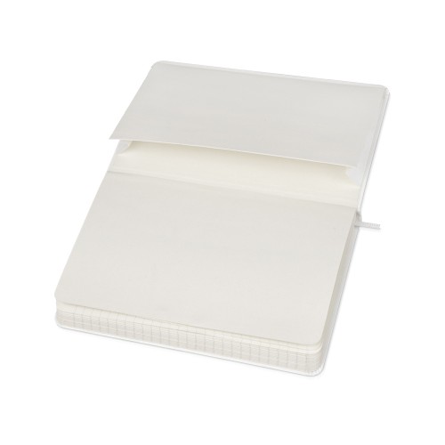 Купить Записная книжка Moleskine Classic (в линейку) в твердой обложке, Medium (11,5x18 см), белый с нанесением логотипа