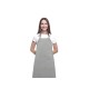 Купить Khana Хлопковый фартук плотностью 280 г/м2, серый с нанесением логотипа