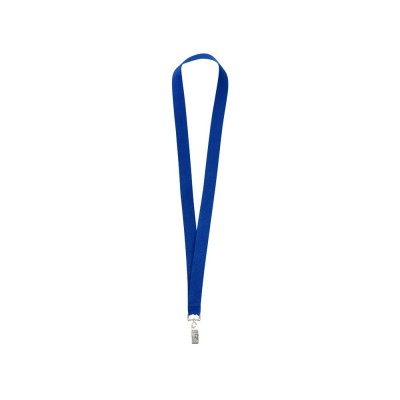 Купить Ланъярд из RPET с клипом, синий с нанесением логотипа