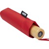 Купить Birgit, складной ветроустойчивый зонт диаметром 21 дюйм из переработанного ПЭТ, красный с нанесением логотипа
