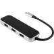Купить Хаб USB Rombica Type-C Chronos Black с нанесением логотипа