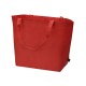 Купить Сумка Reviver с донной складкой из нетканого переработанного материала RPET, красный с нанесением логотипа