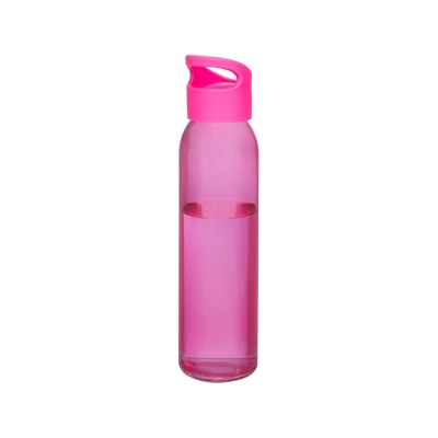 Купить Спортивная бутылка Sky из стекла объемом 500 мл, розовый с нанесением