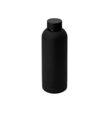 Вакуумная термобутылка Cask Waterline, soft touch, 500 мл, черный