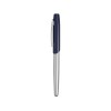 Купить Ручка-роллер Geneva, серебристый/синий с нанесением логотипа