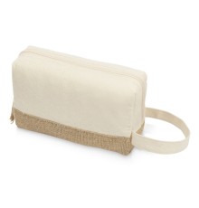 Косметичка Jute с ручкой из хлопка и джута, натуральный