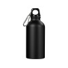 Купить Матовая спортивная бутылка Hip S с карабином и объемом 400 мл, черный с нанесением логотипа