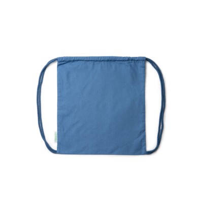 Купить Рюкзак-мешок BREST из 100% органического хлопка, светло-синий с нанесением логотипа