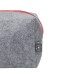 Купить Косметичка из РПЕТ фетра с ручкой Felt, серый с красным с нанесением логотипа