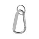 Купить Timor брелок с карабином из переработанного алюминия, сертифицированного по стандарту RCS - Серебристый с нанесением логотипа